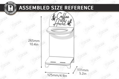 Wooden Coffee Drip Stand Laser Cut | Coffee Station | CNC Product Image 2