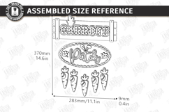 Easter Door Hanger Laser Cut | Door Basket Planter | Spring Product Image 2
