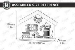 Miniature House Entrance Laser Cut Bundle | 3D Home Decor Product Image 2