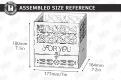 Flowers and Chocolate Box Laser Cut | Mother's Day Gift Idea Product Image 2
