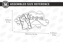 Cloud Night Light Laser Bundle | Nursery Decor | Kids Laser Product Image 22