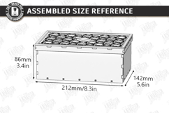 Decorative Modular Wooden Storage Box Laser Cut | Patterns Product Image 2
