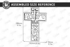 3D Layered Easter Decor Laser Cut | Multilayered Night Light Product Image 2