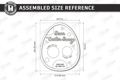 Easter Bunny Treat Tray Laser Cut | Serving Tray | Board SVG Product Image 2