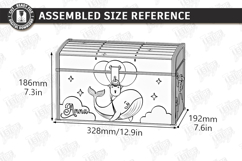 Kids Treasure Chest Laser Cut | Nursery Decor | Kids Laser Product Image 2