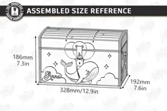Kids Treasure Chest Laser Cut | Nursery Decor | Kids Laser Product Image 2