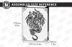 RPG Magnet Dice Tower Laser Cut | Dragon and Castle | Games Product Image 2