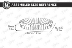 Parametric Wooden Bowls Laser Cut | Geometric Fruit Bowl SVG Product Image 2
