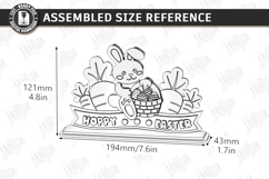 Easter Bunny Shelf Sitter Laser Cut | Layered Easter Stand Product Image 2