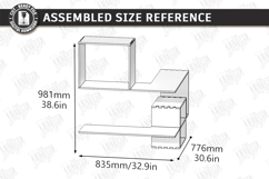 Modern Corner Shelf Laser Cut | Home Decor | Wall Decor SVG Product Image 2