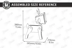 3D Wood Animal Desk Lamp Laser Cut | Deer Desk Lamp | Modern Product Image 2