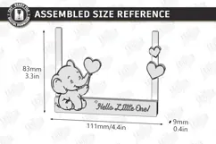 Clothespin Baby Photo Frame Laser Cut | New Born Laser | CNC Product Image 2