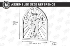 Easter Night Light Laser Cut | Religious LED Light SVG | CNC Product Image 3