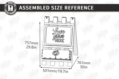 A-Frame Welcome Sign Laser Cut | Outdoor Decor | Porch Sign Product Image 2