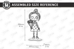 Halloween Standing Character Laser Cut | Cute Skeleton | CNC Product Image 2
