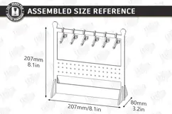 Mini Hanger Jewelry Display Laser Cut | Desk Jewelry Stand Product Image 2