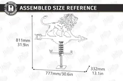 Wooden Weather Vane Laser Cut | Wind Vane | Home Decor | CNC Product Image 2