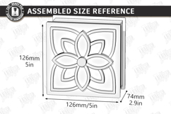 Decorative Gift Box Laser Cut | Floral Lid Jewelry Box SVG Product Image 2