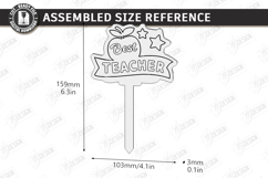 Teacher Plant Stake Laser Cut | Garden Sign | School Signs Product Image 2