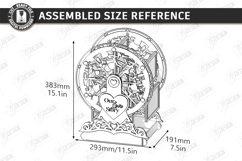 Wooden Ferris Wheel Photo Frame Laser Cut|3D Laser|Love SVG Product Image 3