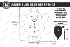 Pendulum Wall Clock Laser Cut Bundle | 3D Layered Clock SVG Product Image 19