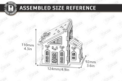 Valentine Candle House Laser Cut | Decorative Mini House SVG Product Image 2