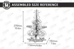 Christmas Candle Centerpiece Laser Cut | 3D Candle Holders Product Image 2
