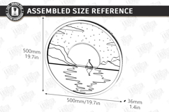 3D Layered Wall Art Laser Cut | Modern Home Interior Art SVG Product Image 2