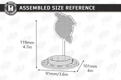 Needle Pincushion Sewing Stand Laser Cut | Cross Stitch Product Image 2