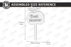 Teacher Plant Stake Laser Cut | Garden Sign | School Signs Product Image 2
