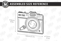 Retro Camera Photo Frame Laser Cut | Vintage Polaroid Style Product Image 3