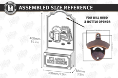 Beer Bottle Opener Laser Cut Bundle |Home Bar| Bar Tool SVG Product Image 18