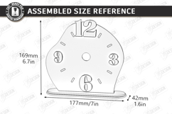 Wooden Table Clock Laser Cut Bundle | Desktop Clock Stand Product Image 8