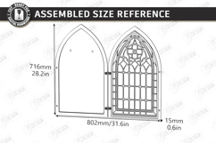 Stained Glass Wall Art Laser Cut Bundle | Arch Window Frames Product Image 14