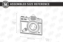 Retro Camera Photo Frame Laser Cut | Vintage Polaroid Style Product Image 2