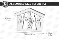 Easter Night Light Laser Cut | Religious LED Light SVG | CNC Product Image 2