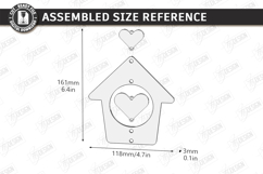 House Hanging Decor Ornament Laser Cut | 3D Floral Decor Product Image 2