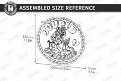 Anti Valentine Day Laser Cut | Sarcastic Round Door Sign SVG Product Image 2