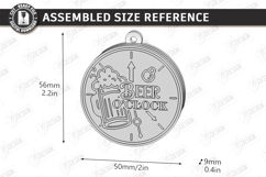 Bottle Opener Keychain Laser Cut | Father's Day Gift Idea Product Image 2