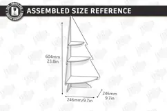 Christmas Tree Shelf Laser Cut | Christmas Tiered Tray | CNC Product Image 3
