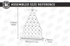 Coffee Advent Calendar Laser Cut | Christmas Tree Coffee Pod Product Image 2