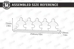 Family Puzzle Photo Frame Laser Cut | Modern Picture Frame Product Image 6