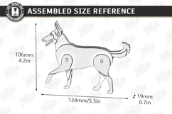Wooden Dog Breed Card Puzzles Laser Cut Bundle | 3D Puzzle Product Image 12