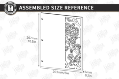 Notebook Cover Laser Cut | Floral and Geometric Planner SVG Product Image 2