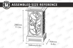 Stained Glass Floor Lamp Laser Cut | 3D Night Light | CNC Product Image 2