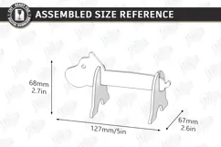 Animal Tape Dispenser Laser Cut | Desk Tape Holder | Hippo Product Image 2