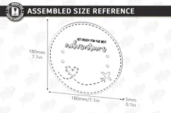 Pregnancy Test Reveal Disc Laser Cut | Baby Reveal SVG | CNC Product Image 2