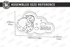 Personalized Cloud Night Light Laser Cut | Kids Name Signs Product Image 3