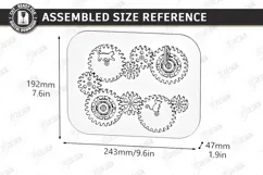 Wooden Gear Puzzle Laser Cut | Montessori Toy | Kids Laser Product Image 4