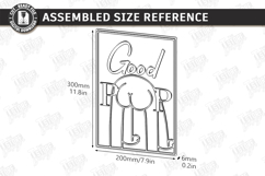 Funny Bathroom Wall Art Laser Cut | Sarcastic Toilet Sign Product Image 2